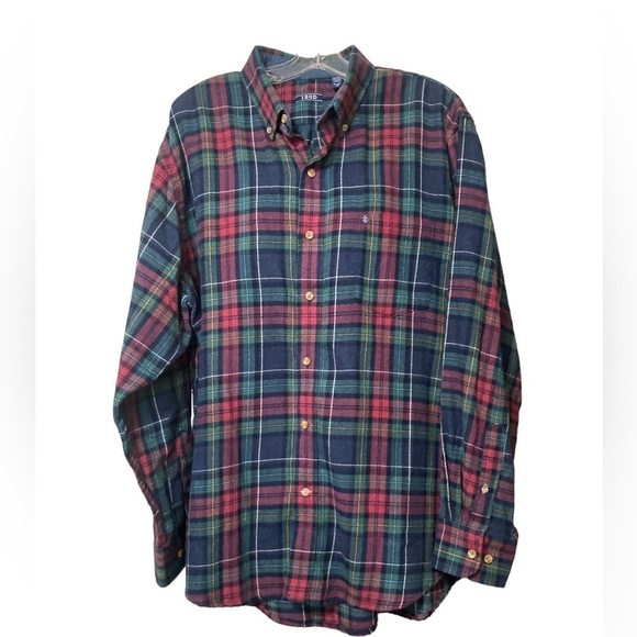 Men’s IZOD flannel button up size Xl - Picture 1 of 5